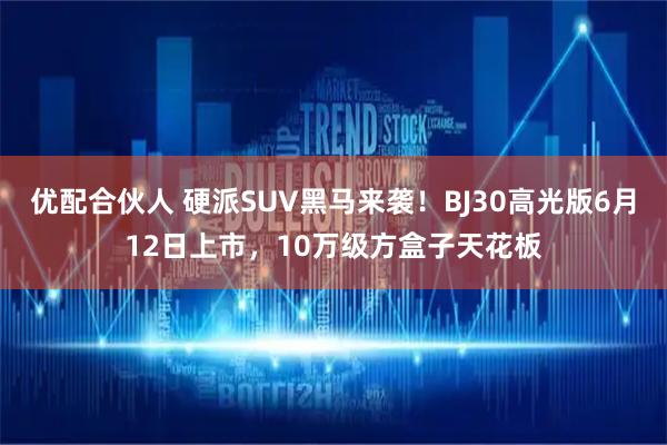 优配合伙人 硬派SUV黑马来袭！BJ30高光版6月12日上市，10万级方盒子天花板